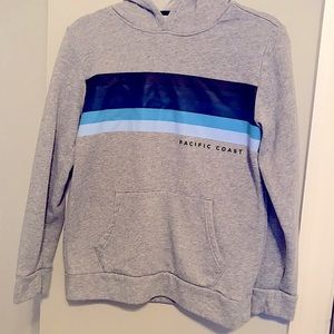 Gray “Pacific Coast” hoodie, Old Navy, XL (14-16) Kids
